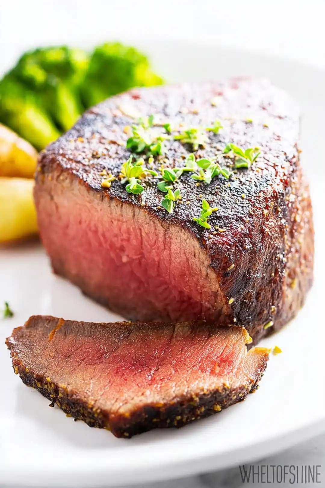 Air fryer reverse sear ribeye