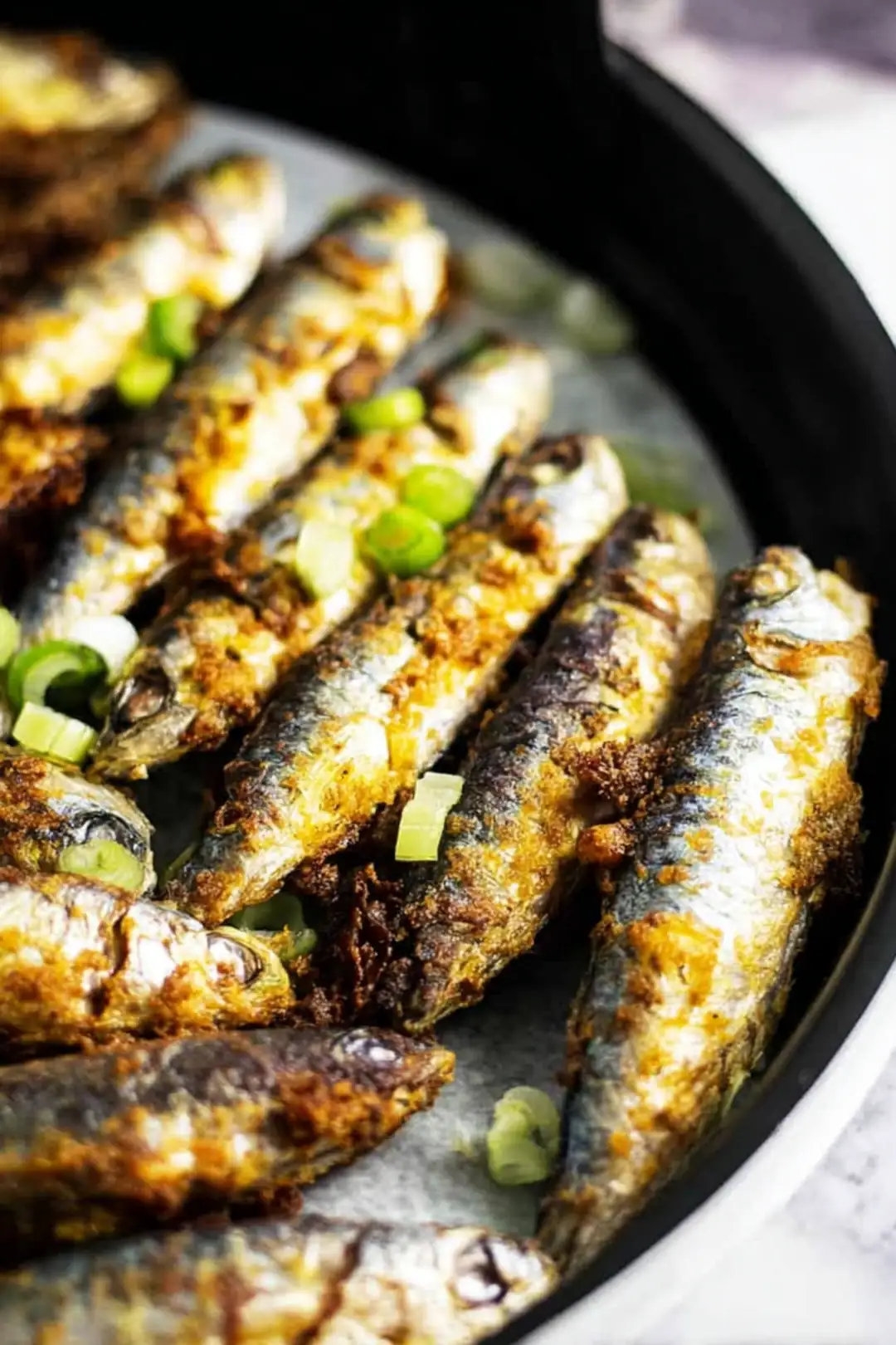 Air fryer sardine crisps recipe