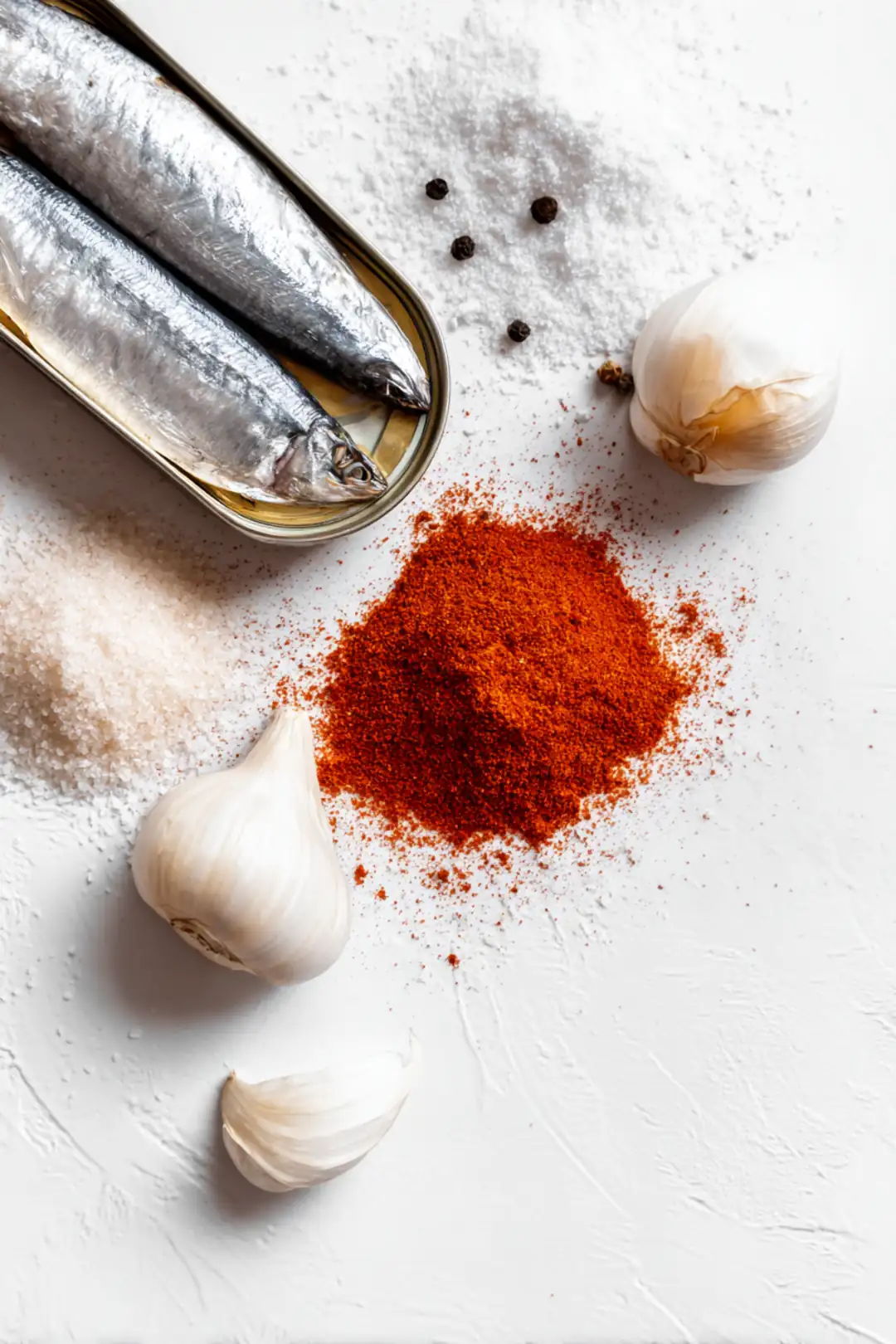 air fryer sardine crisps recipe - ingredients