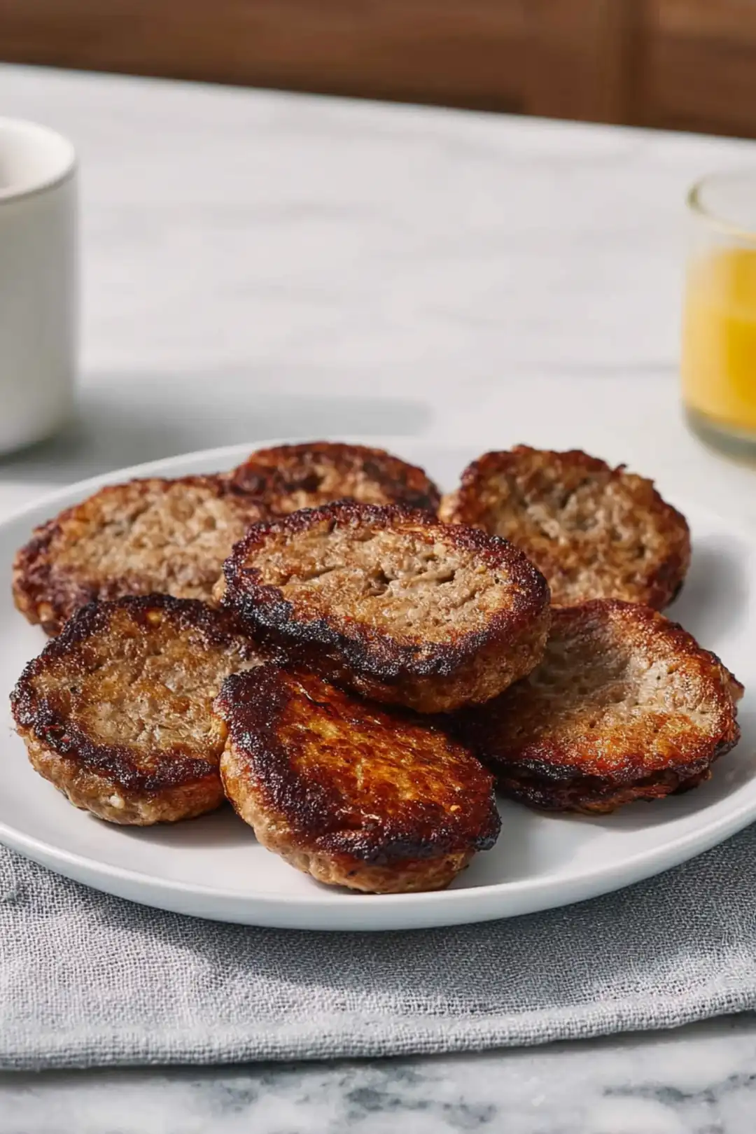 Air fryer sausage patties breakfast