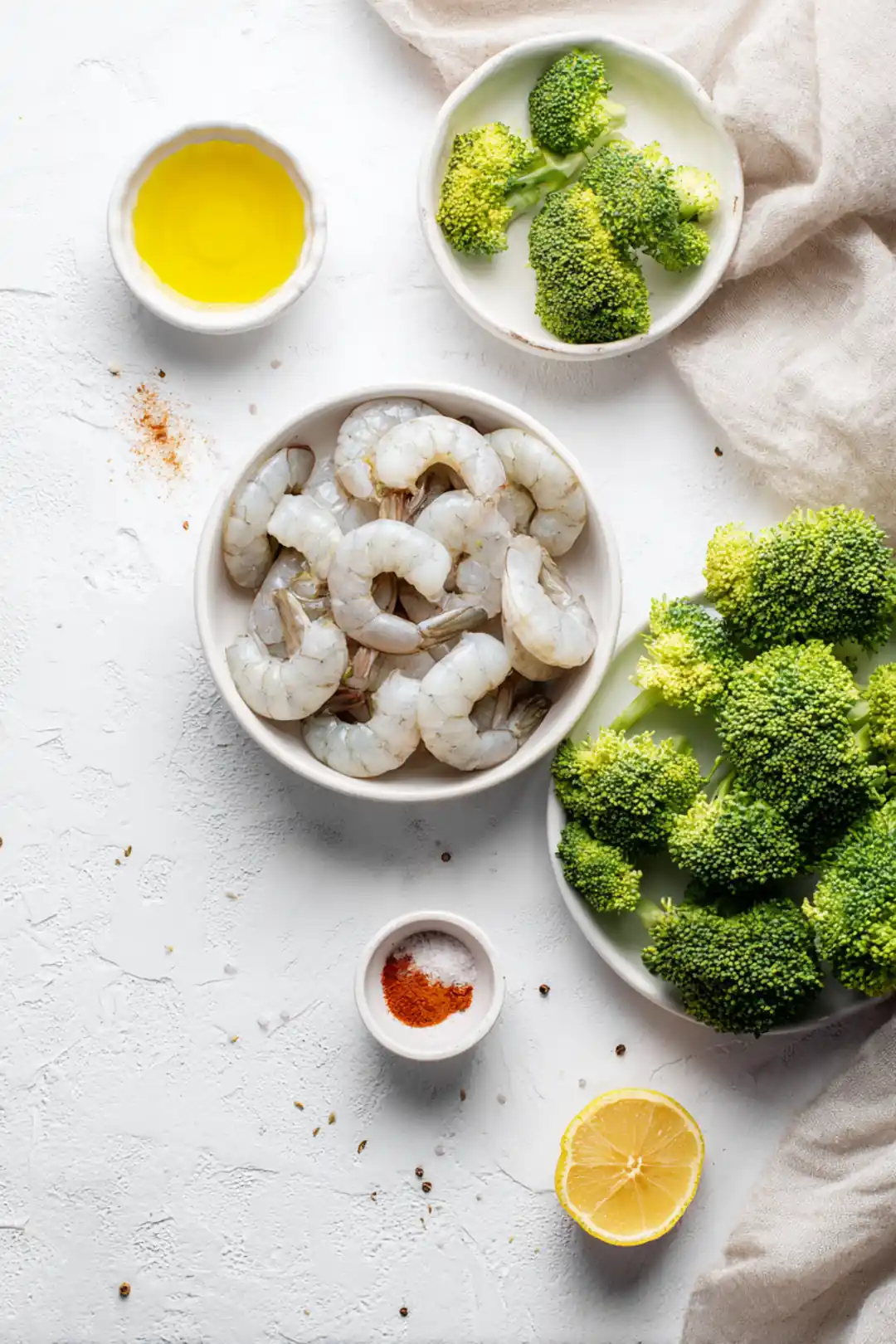 air fryer shrimp and broccoli 15 minute meal ingredients