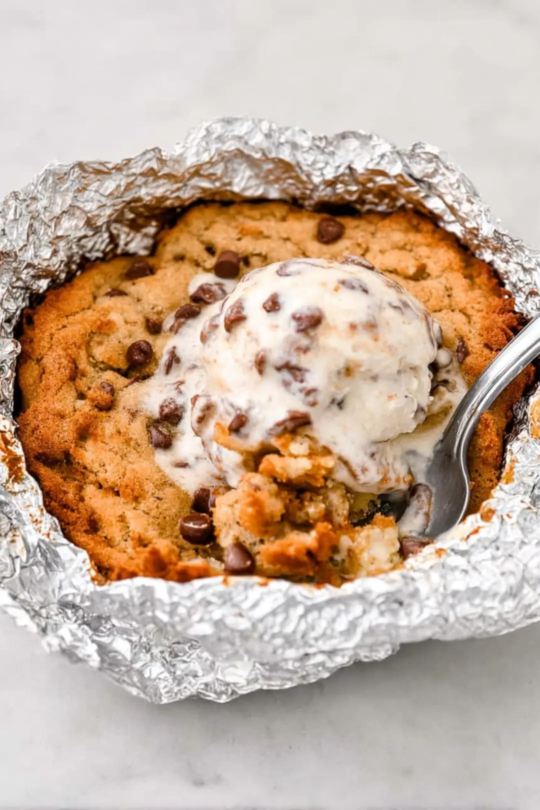 Air fryer single serve pizookie