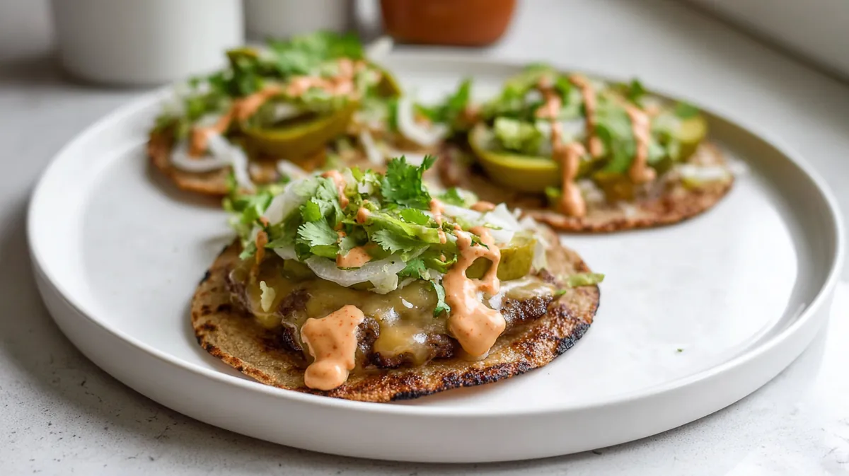 air fryer smash burger tacos tiktok