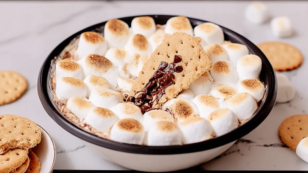 air fryer smores dip for parties