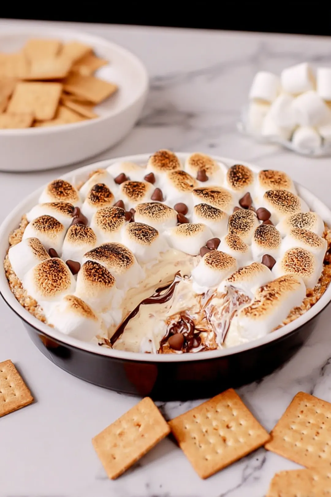 air fryer smores dip for parties