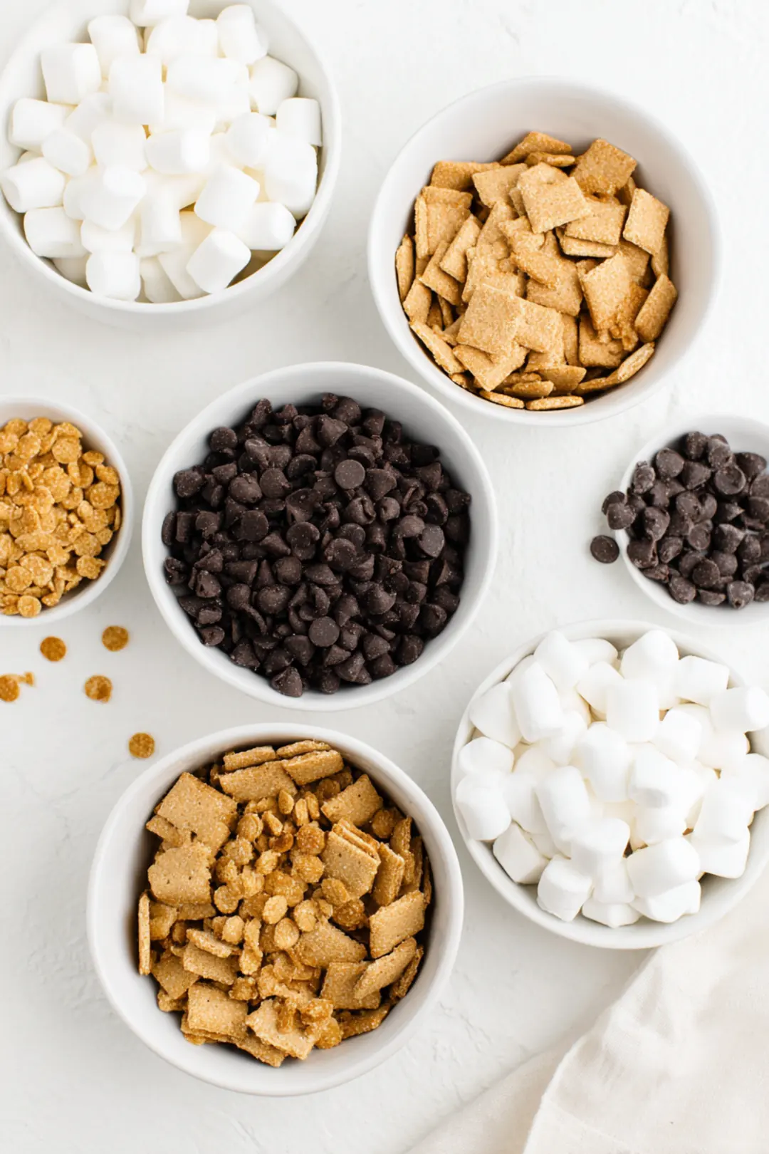 air fryer smores dip graham cracker cookies - ingredients