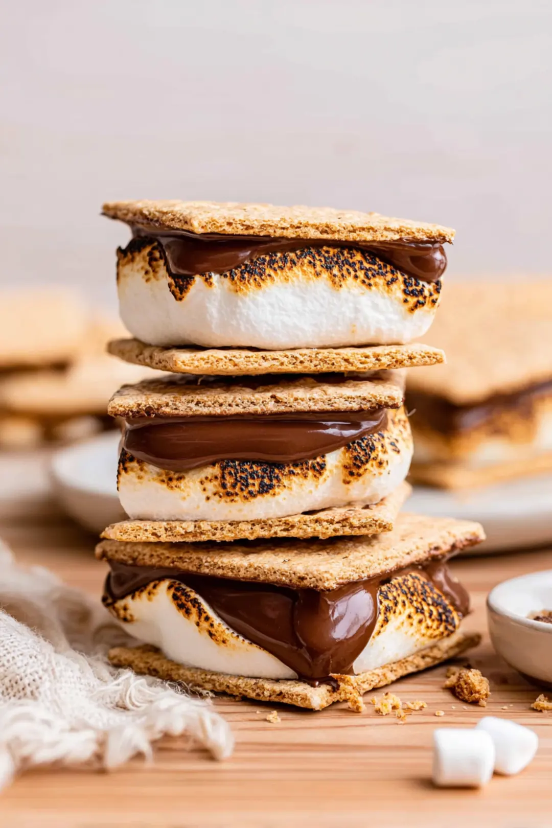 Air fryer smores with hershey bars
