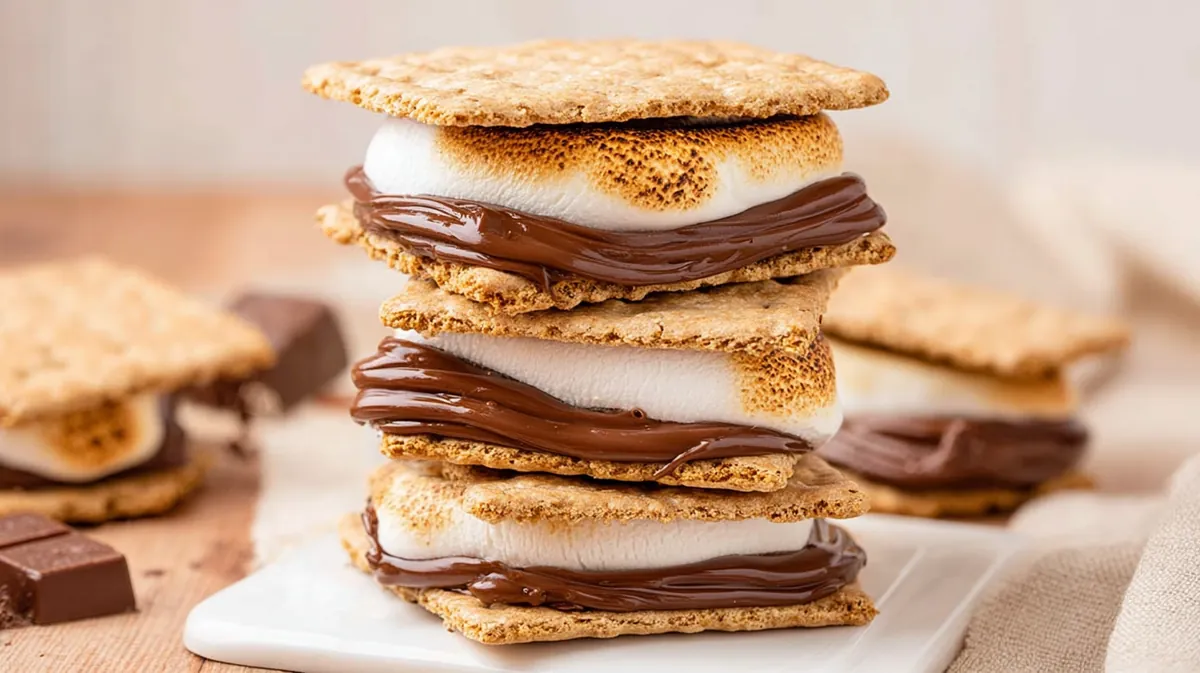 Air fryer s'mores with Hershey bars
