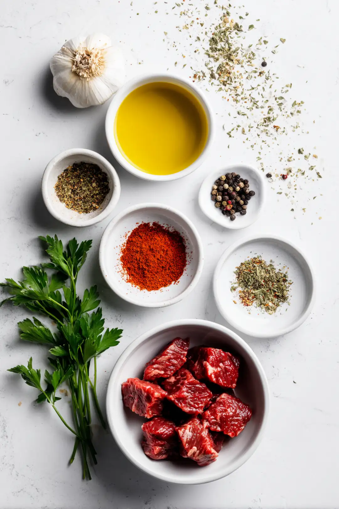 air fryer steak tips keto - ingredients