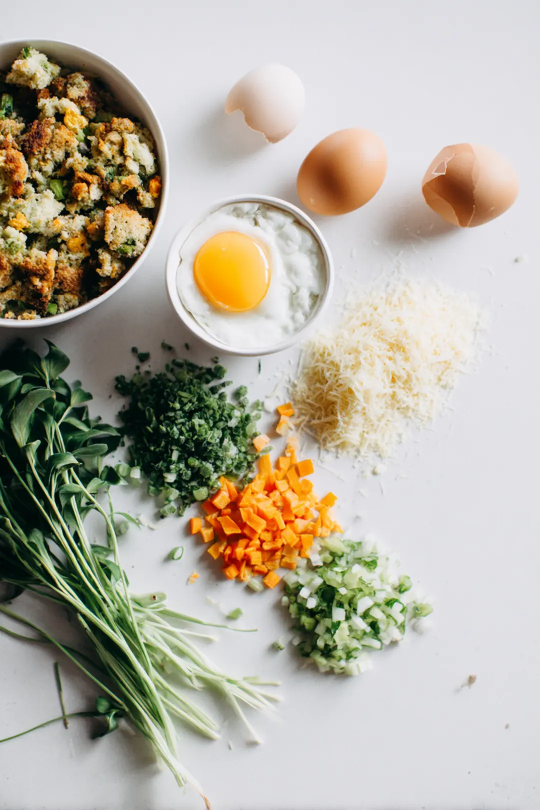 Air fryer stuffing balls for leftovers - ingredients
