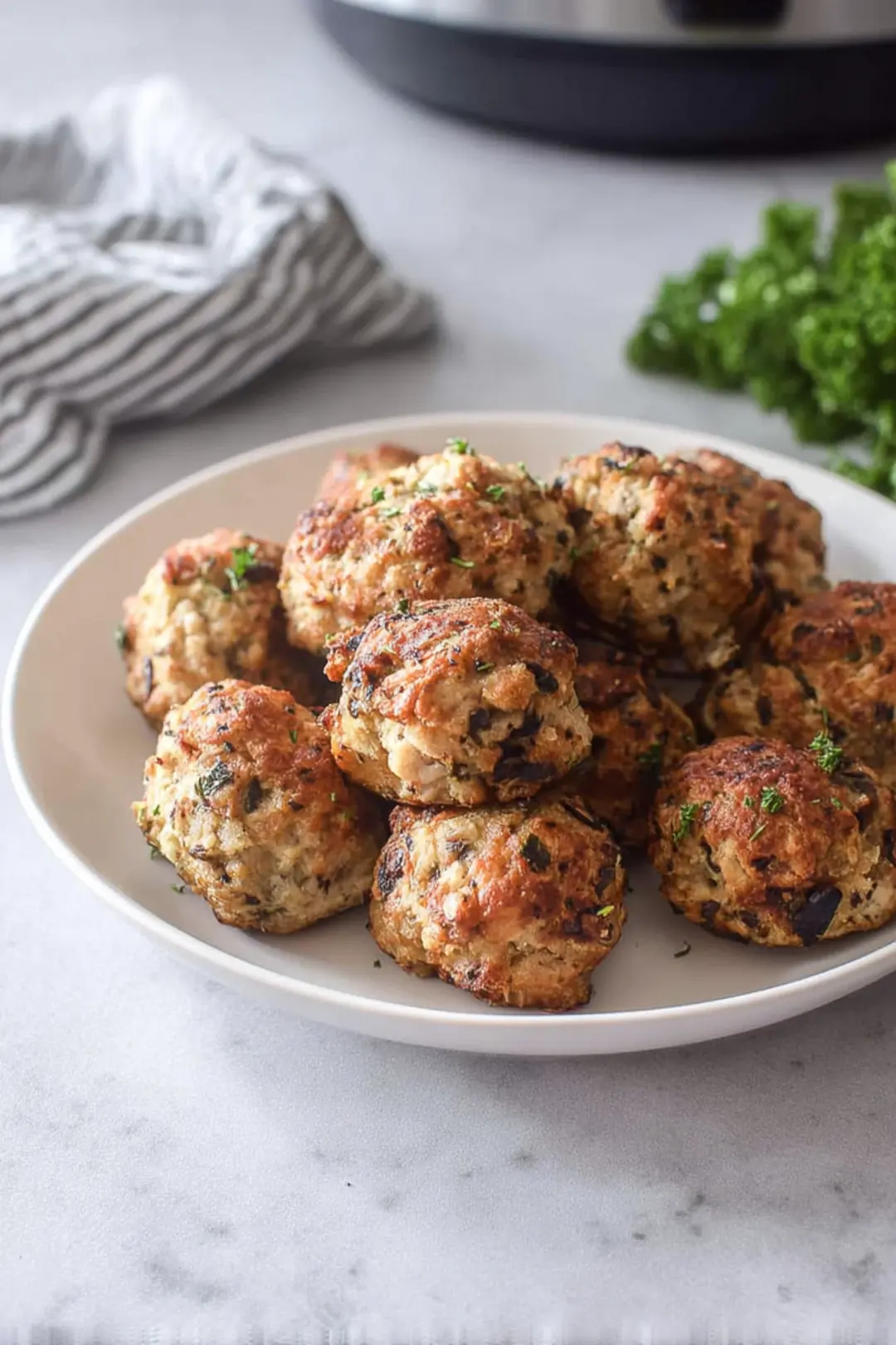 Air fryer stuffing balls for leftovers