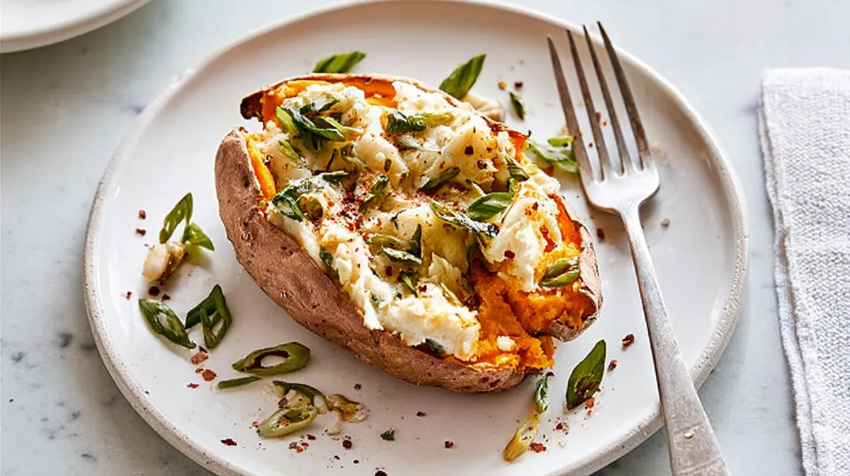 air fryer sweet potato jackets