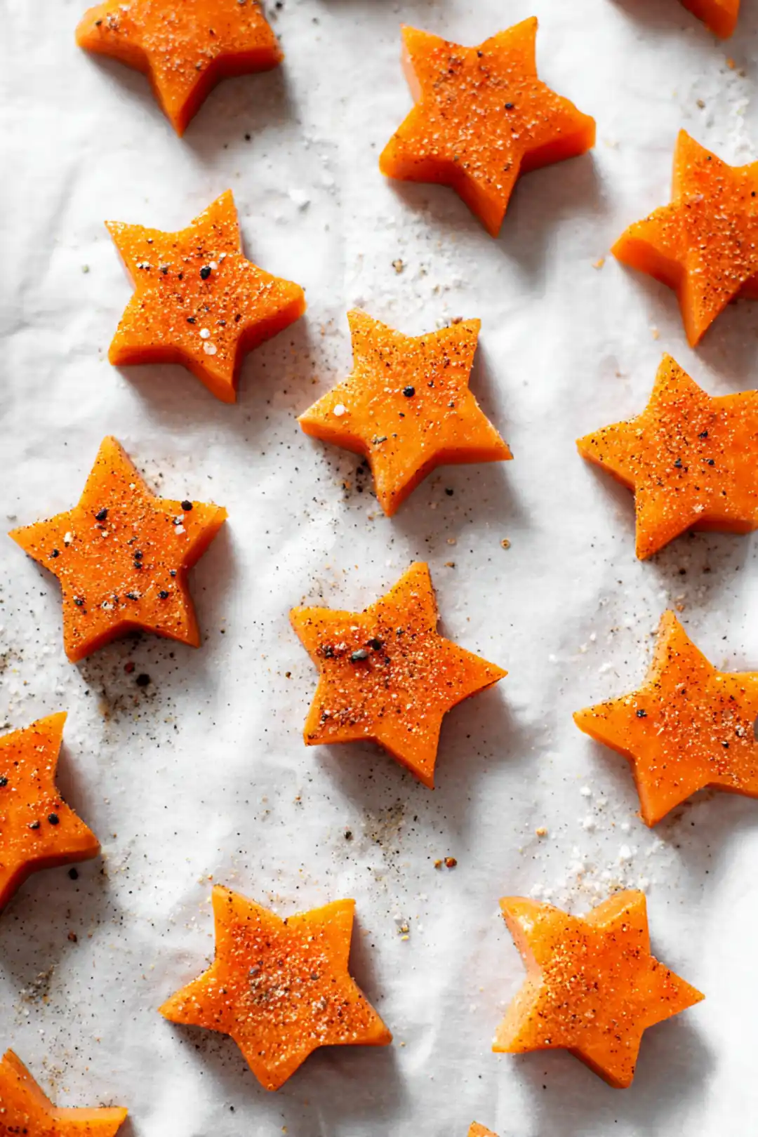 air fryer sweet potato stars - ingredients