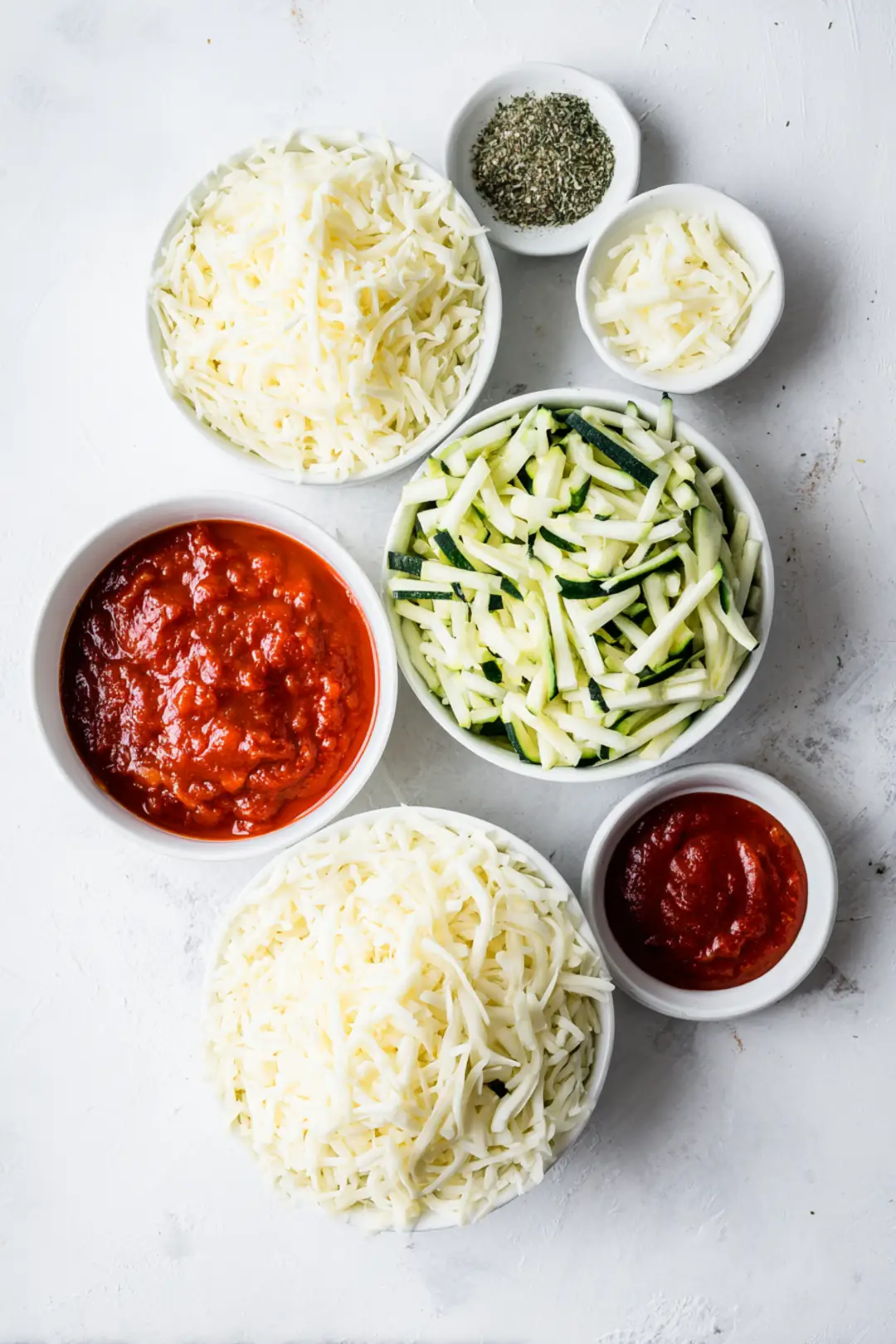 air fryer zucchini pizza bites ingredients