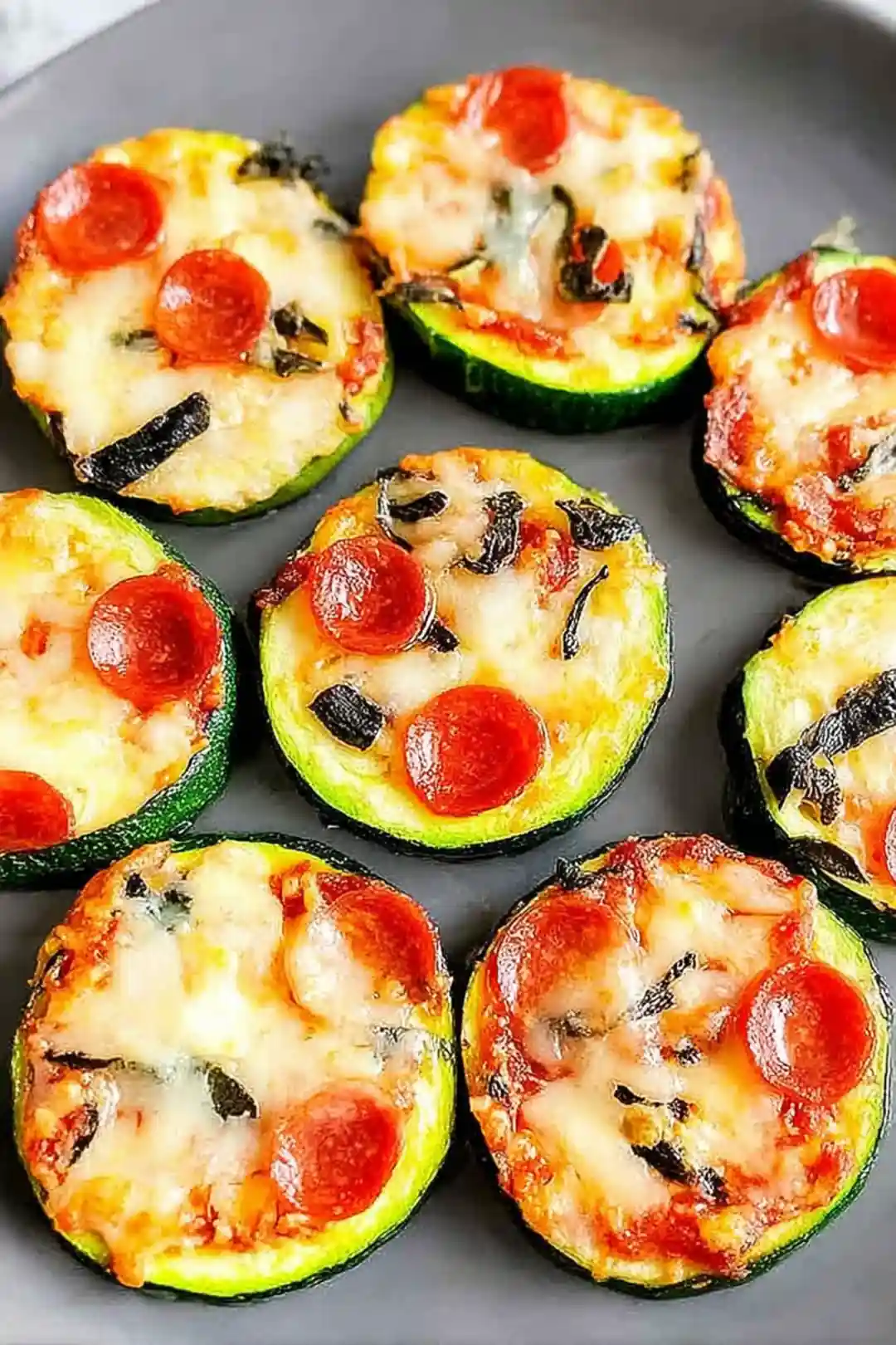 air fryer zucchini pizza bites