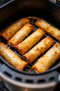 Arrange egg rolls in a single layer in the air fryer
