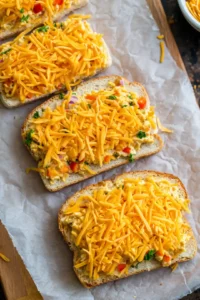 Assemble the sandwich with tuna and cheese