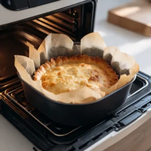 Bake in the air fryer for another 5 minutes for a golden finish