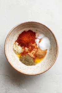 Brush cauliflower steaks with olive oil and spice mixture