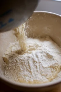 Combine flour and salt, gradually add lukewarm water, knead to form a soft dough, cover and let rest for about 10 minutes