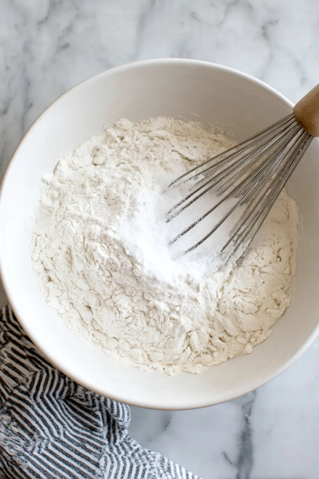 Combine the dry ingredients in a large mixing bowl