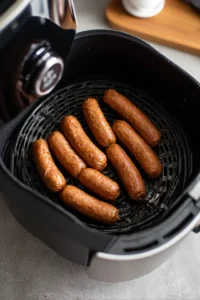 Cook chicken tenders in the air fryer until golden brown and crispy