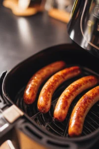 Cook hot dogs until crispy on the outside