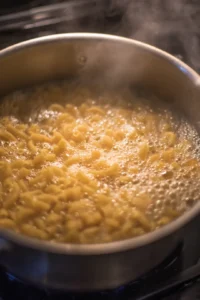 Cook the pasta according to package instructions until al dente