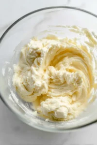 Cream softened butter, brown sugar, and granulated sugar until fluffy and mix in the egg and molasses