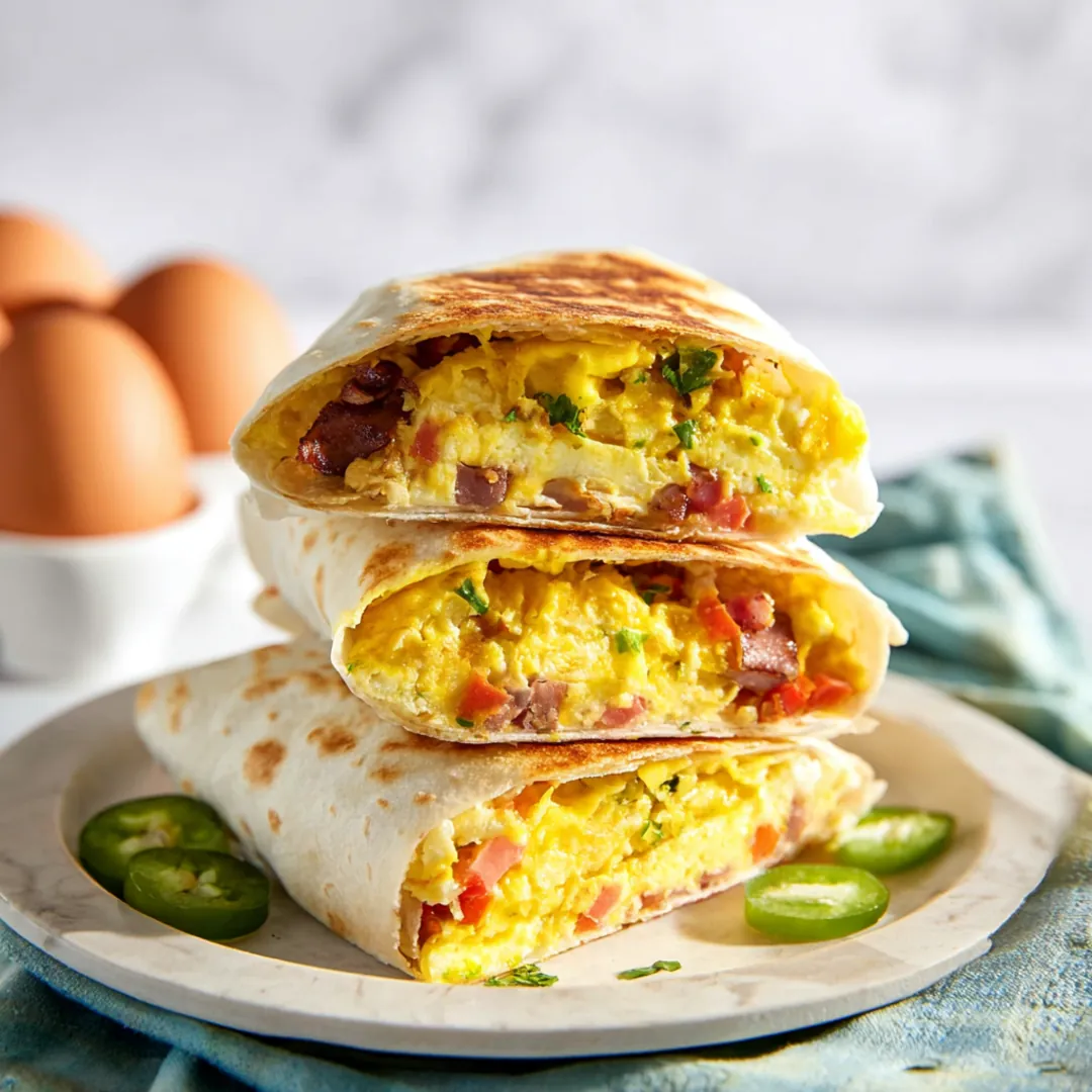 crispy air fryer breakfast burrito hack - ingredients