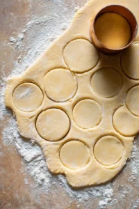 Cut dough into circles