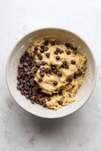 Fold in chocolate chips into the batter