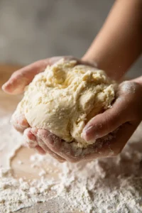 Knead the dough until it is soft and not sticky