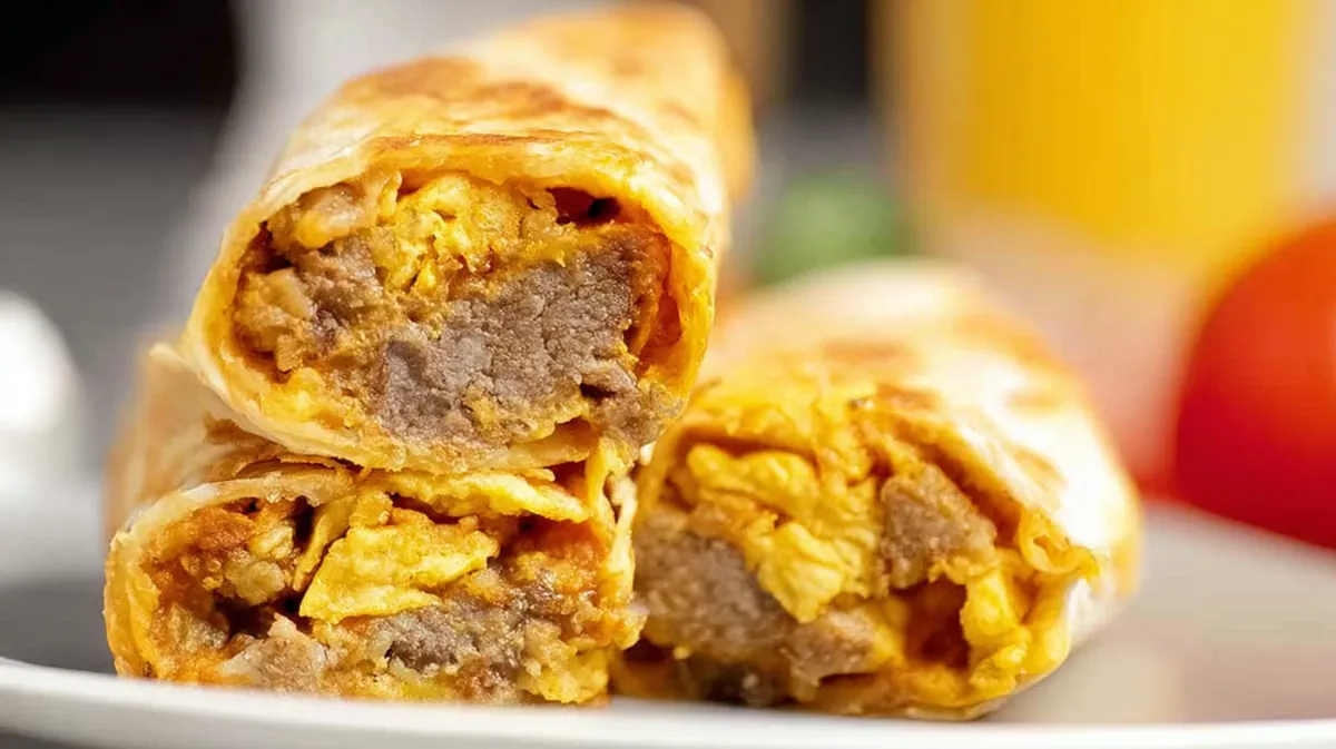 making 5 breakfast burritos in air fryer at once