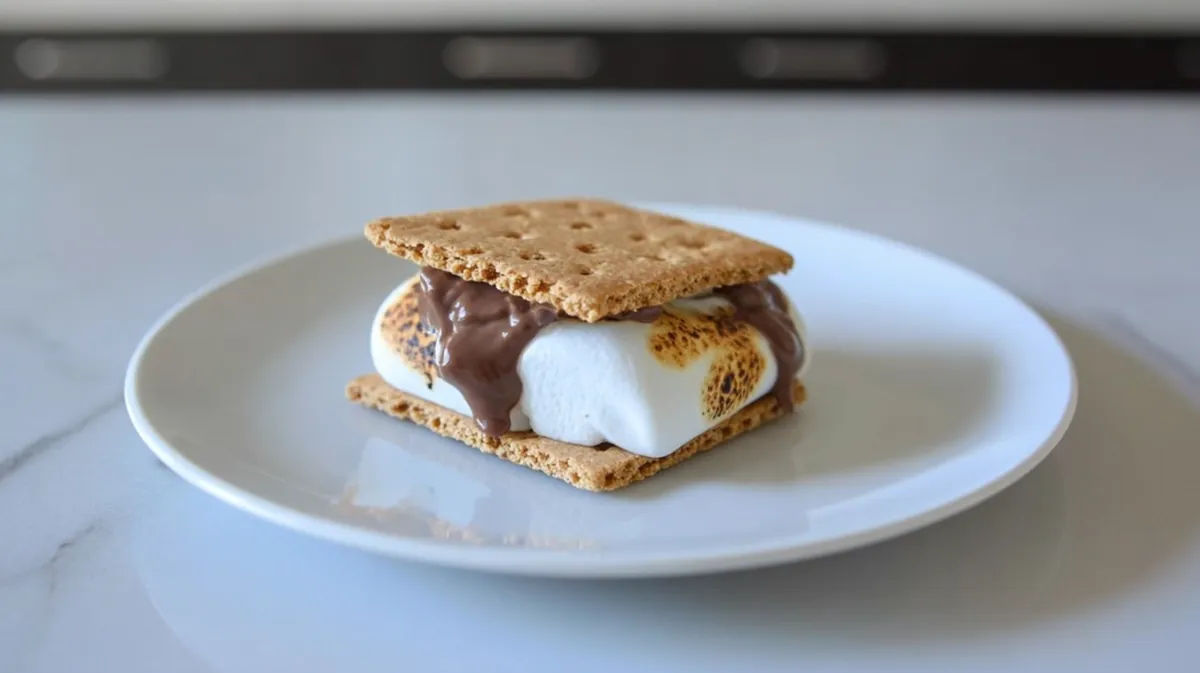 melted marshmallow smores air fryer hack