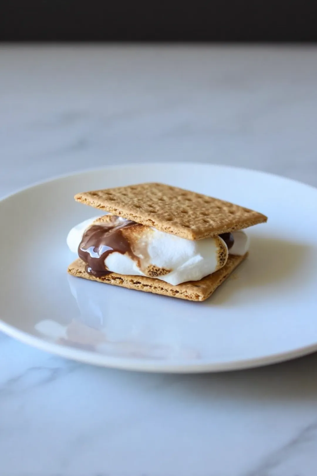 Melted marshmallow s'mores air fryer hack