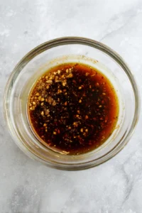 Mix marinade ingredients in a bowl