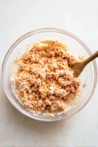 Mix the tuna and mayonnaise together in a bowl.