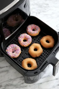 Place donuts in air fryer in single layer
