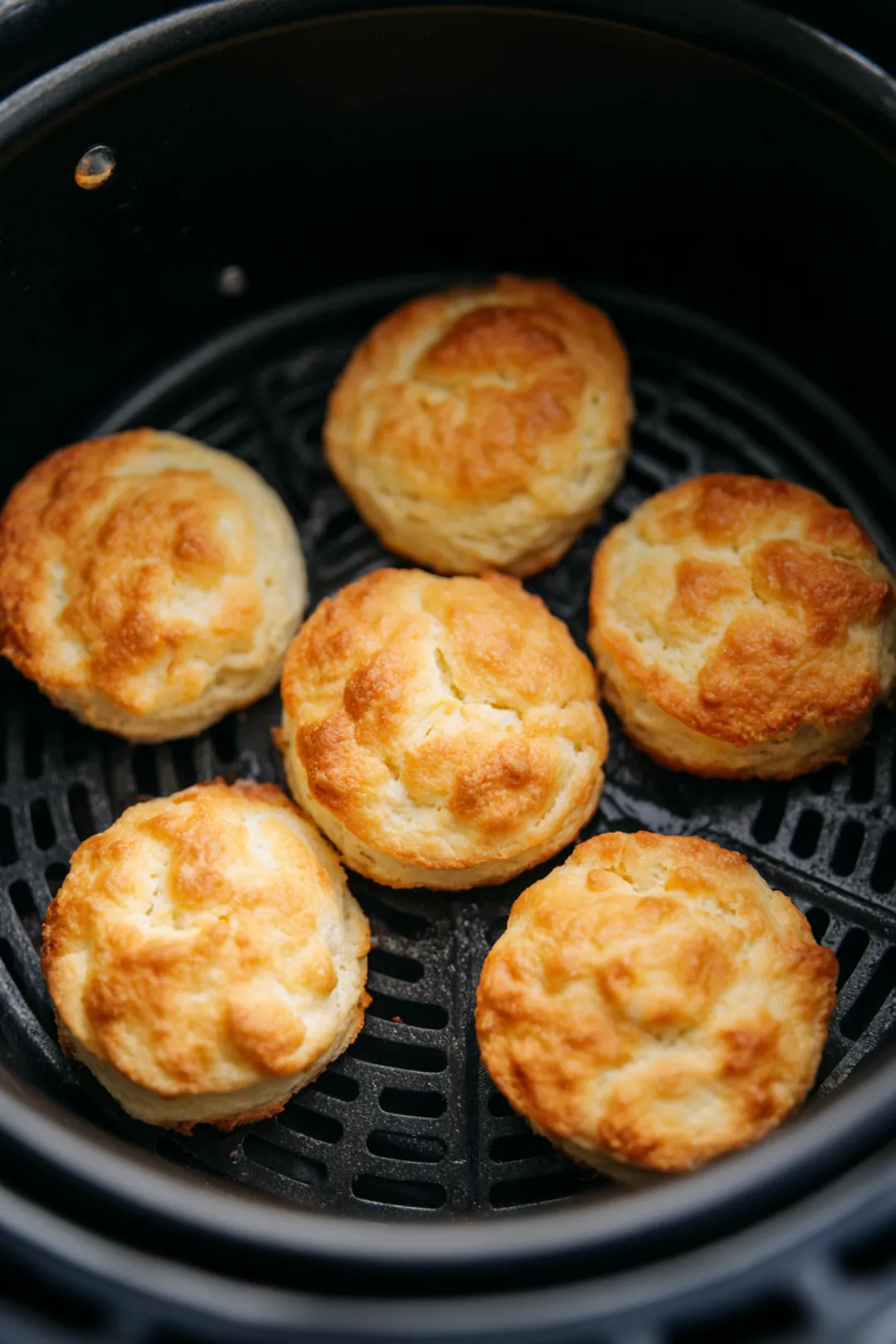 Place the biscuits in a single layer in the air fryer basket