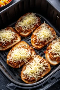 Place the tuna mixture on bread slices with cheese