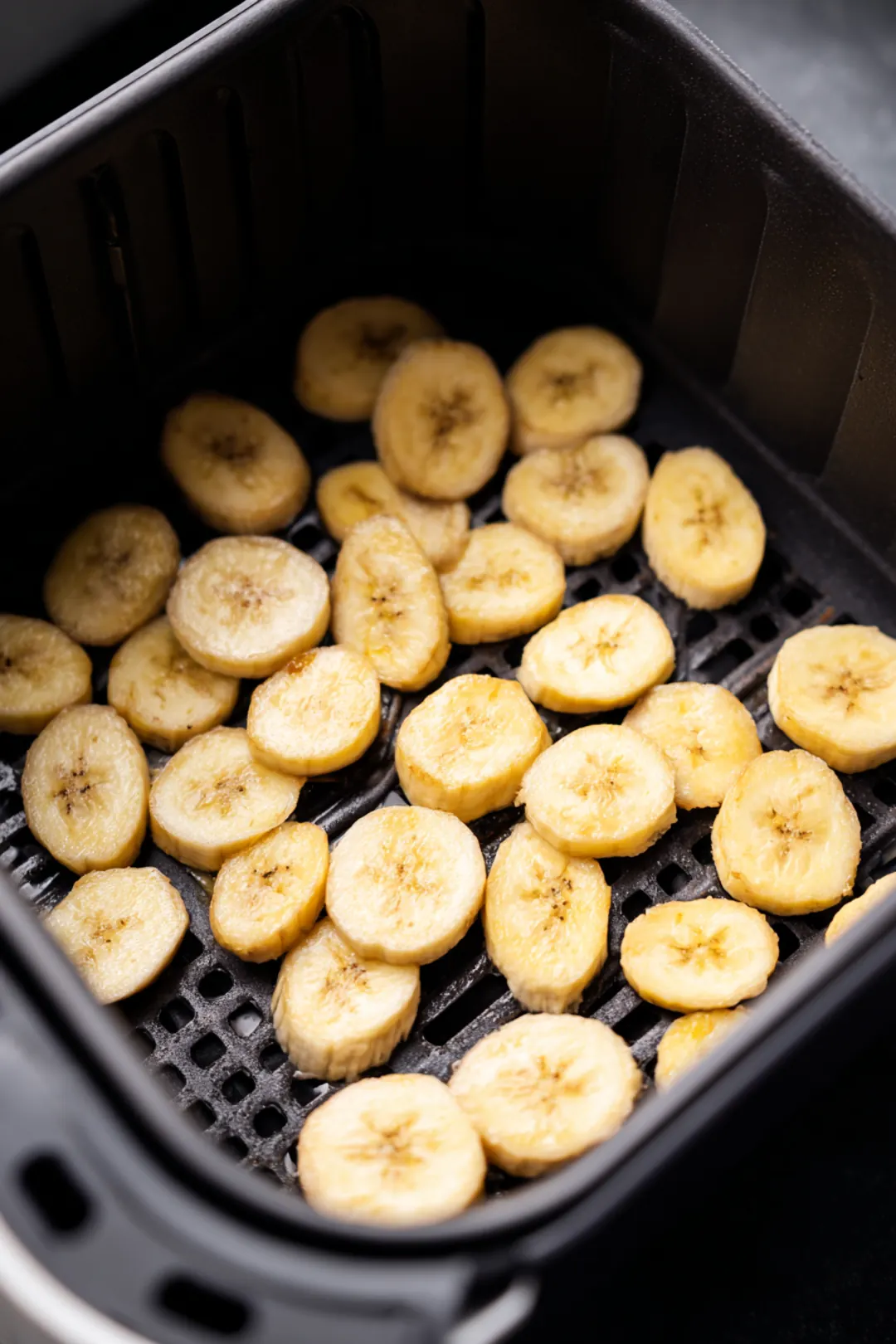 Preheat air fryer to 350°F and cook bananas for 10 minutes