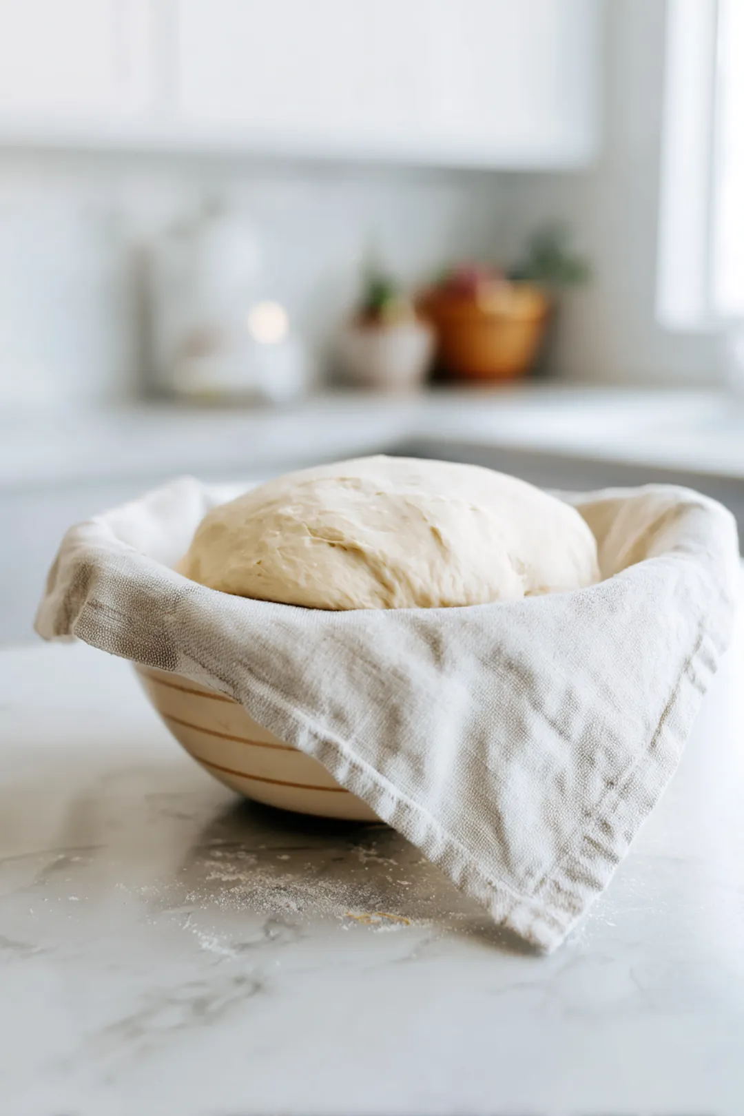 Preheat your air fryer to a low temperature of around 80°F (27°C), making sure it's set to proof mode if available.