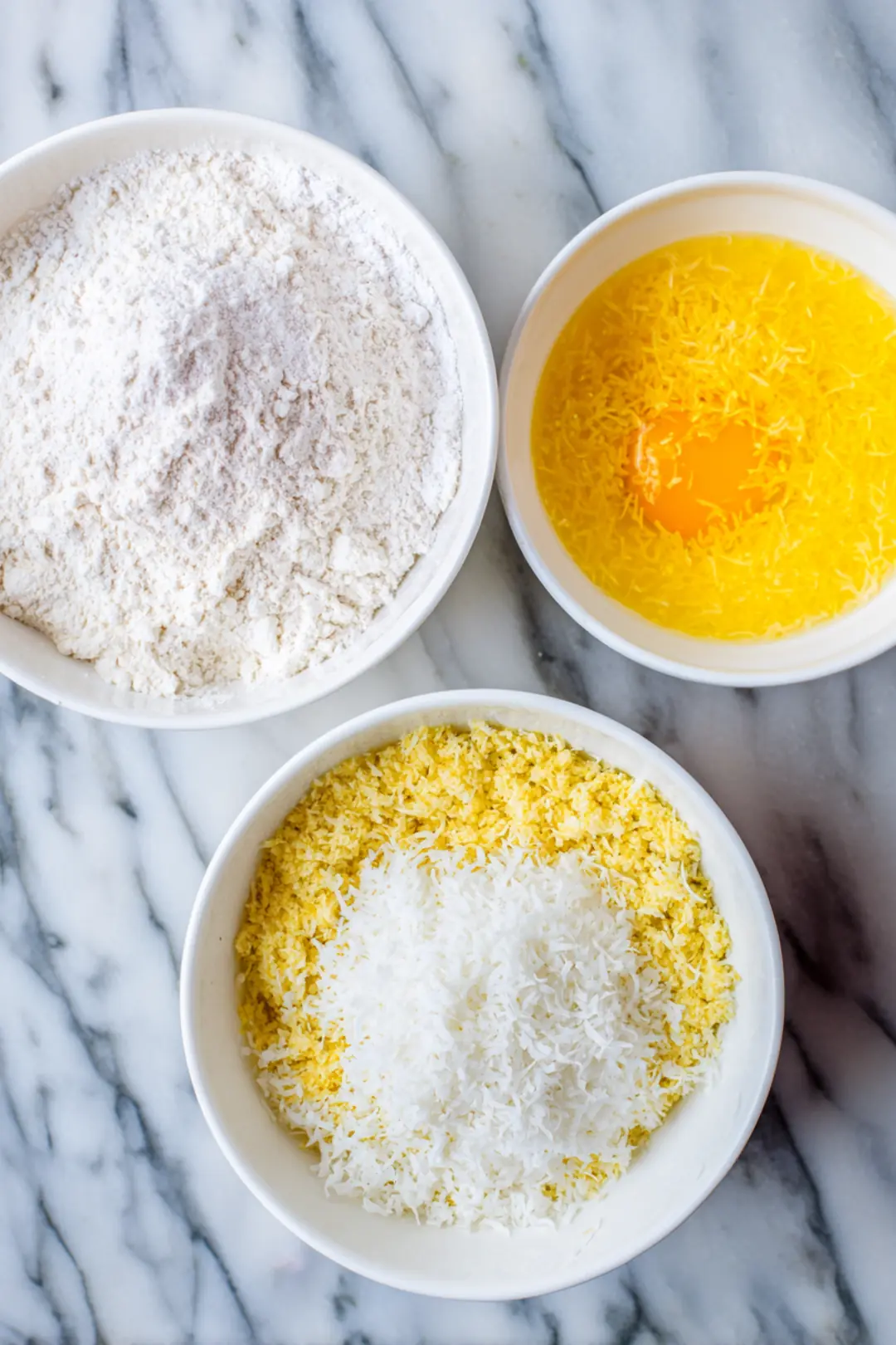 Set up your dredging stations in three bowls