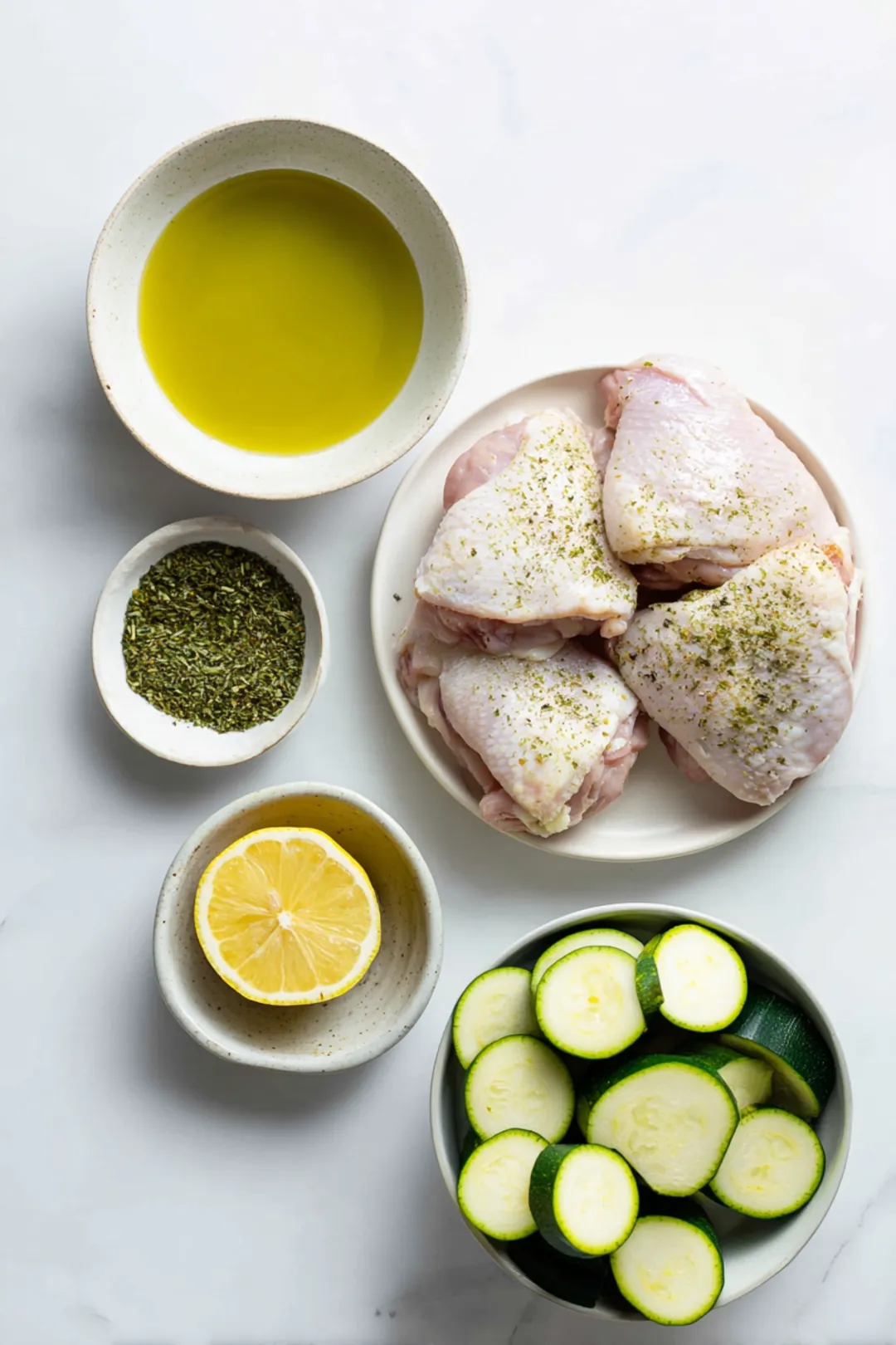 Sheet Pan Lemon Herb Chicken - ingredients
