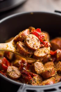 Transfer the mixture to the air fryer basket and cook for 20 minutes, shaking the basket halfway through for even cooking.