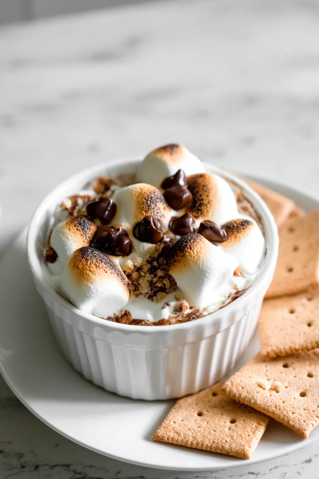 vegan air fryer smores dip