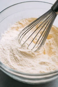 Whisk together flour and beer until smooth