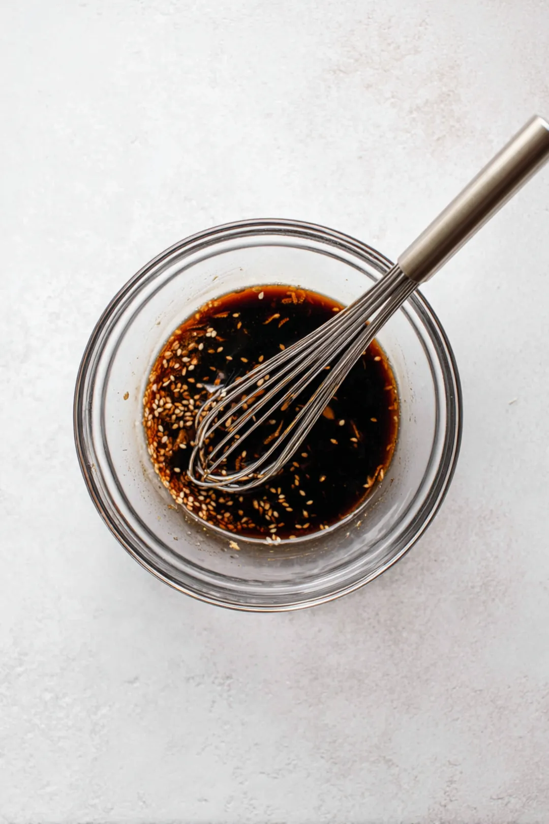 Whisk together soy sauce, grated ginger, and sesame oil to make the marinade