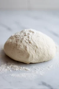 Add flour and salt to the yeast mixture and knead until a smooth dough forms